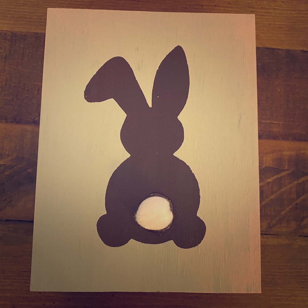 Easter Bunny Block Spring Decor